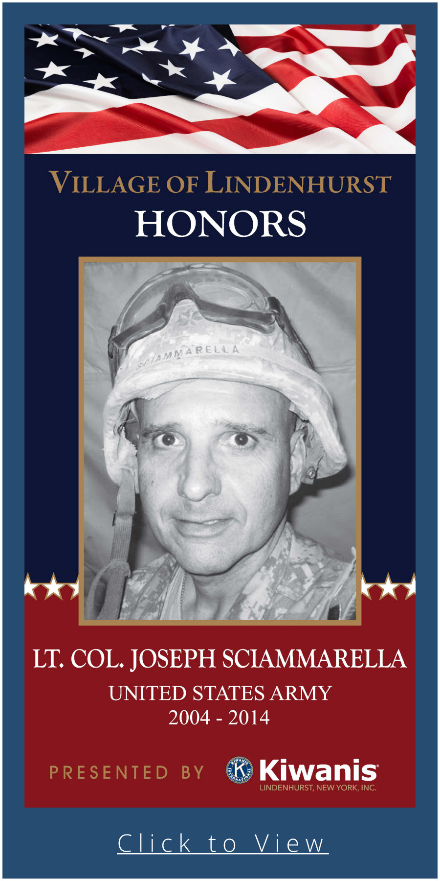 LT Col Joseph Sciammarella Story